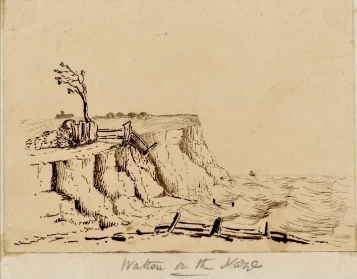 Walton on the Naze Cliffs 1860s 2 Copyright: William George