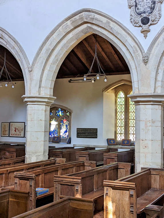 Wendens Ambo Church Pews and North Aisle 7 August 2022 Copyright: William George