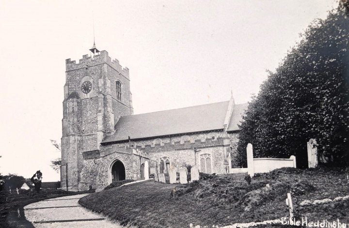 Sible Hedingham Church Post Card Copyright: William George