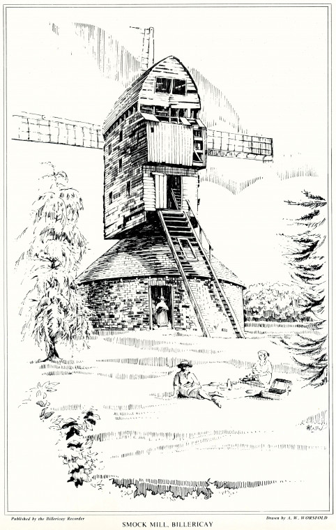 Billericay Smock Mill Print Copyright: A W Worsfold