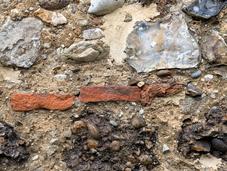 Fryerning Church Flint Tile and Ferricrete 31st May 2025 Copyright: William George