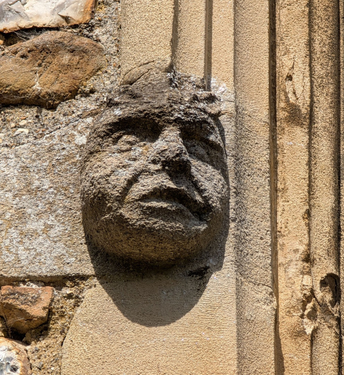 Castle Hedingham Church Caved Face 8 August 2025 Copyright: William George