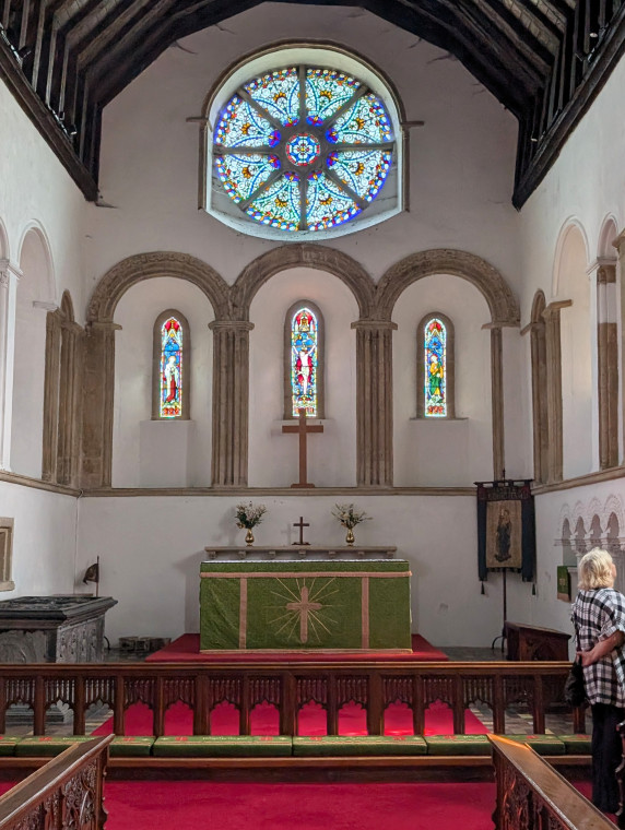 Castle Hedingham Church Interior East Windows 8 August 2025 Copyright: William George