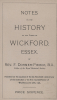 Notes on Wickford F Dormer Pierce 1905 Title Page