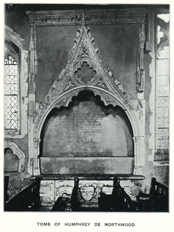 Shalford Church Humphrey De Northwood Tomb Law 1898 Copyright: Florence Law Shalford Church 1898