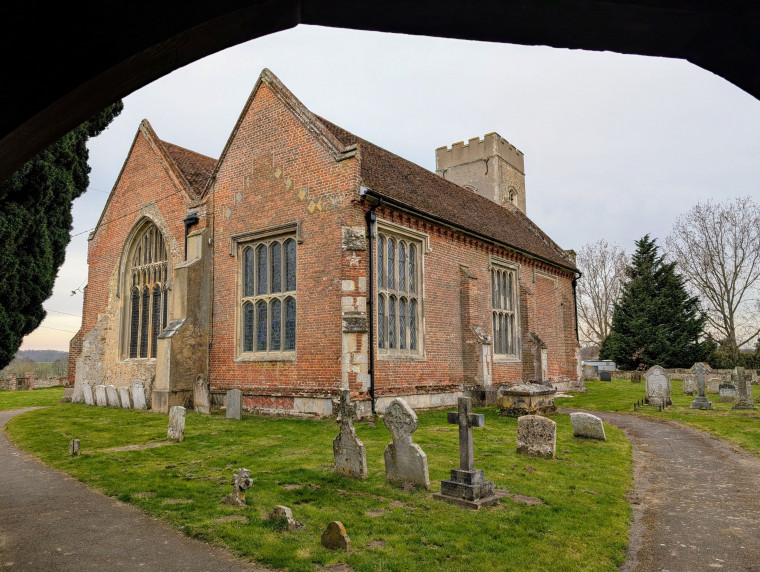Gosfield Church East side and tower 21 March 2025 Copyright: William George