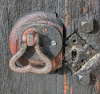 Bocking Church Door with iron pull taken on 7 October 2025