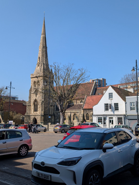 Romford Church Exterior 2 3 April 2025 Copyright: William George