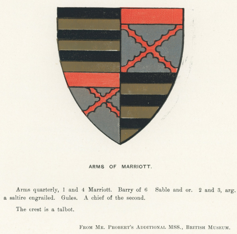 Marriott Arms F F Law 1898 Copyright: Florence Law Shalford Church 1898