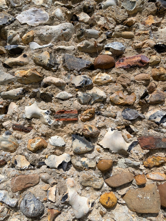 Matching Church Tile and Flint 9 August 2025 Copyright: William George