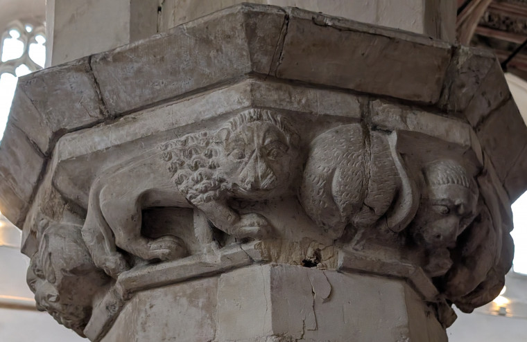 Great Bromley Church Lion Capital 15 November 2025 Copyright: William George