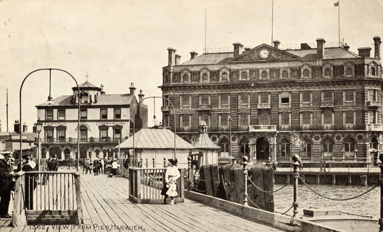 Harwich View from Pier  Great Eastern Hotel Copyright: William George