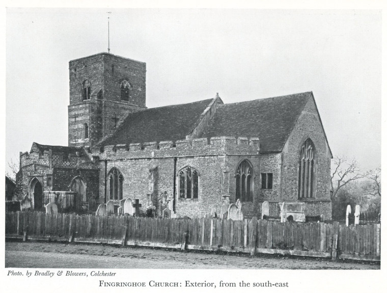 Fingringhoe Church Exterior 1938 Copyright: C Montagu Benton Church of St Ouen Fingringoe 1938