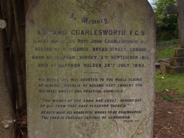 Grave of Edward Charlesworth Copyright: Gerald Lucy