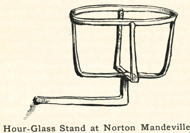 Norton Mandeville Church Hour Glass Copyright: Essex Review 1893