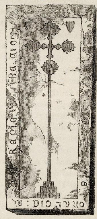 Blackmore Church Memorial Slab Suckling 1845 Copyright: Alfred Suckling Essex Antiquities 1845