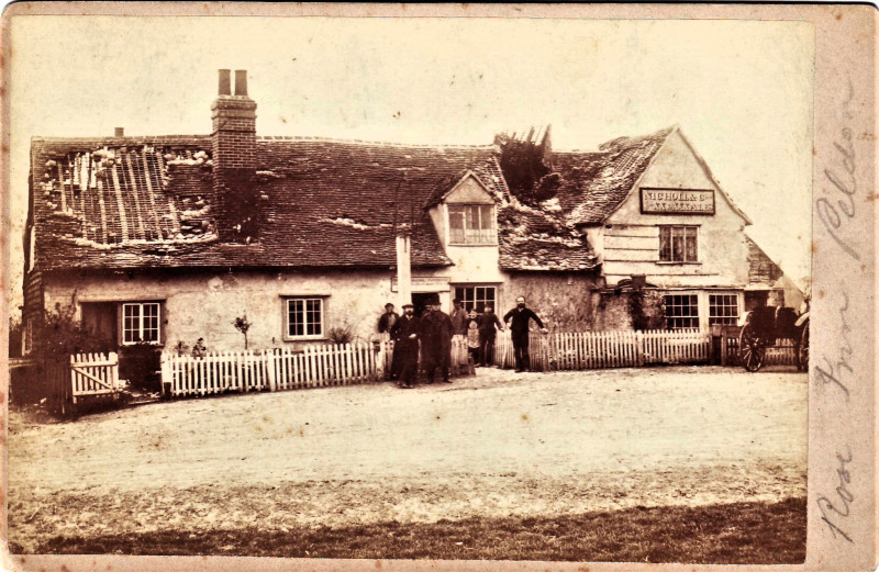 Peldon Rose Inn 1884 Essex Earthquake Photograph Copyright: William George