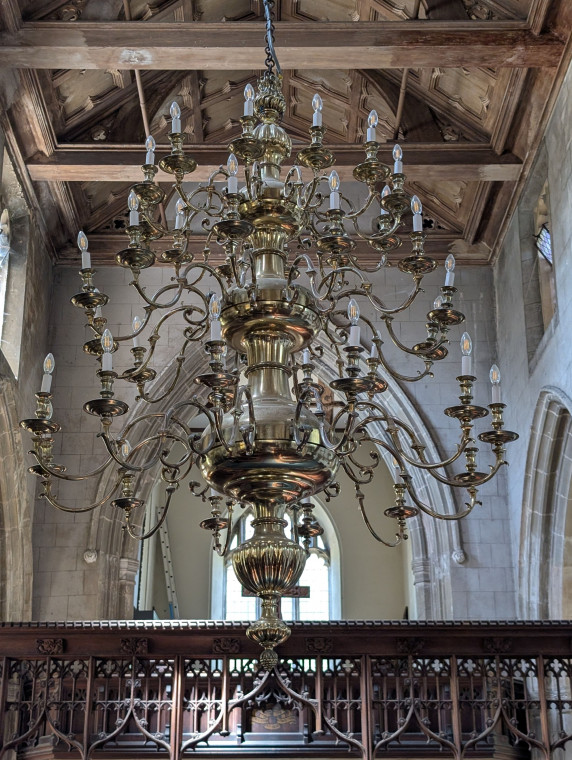 Hatfield Broad Oak Church Chandelier Detail 27 June 2025 Copyright: William George