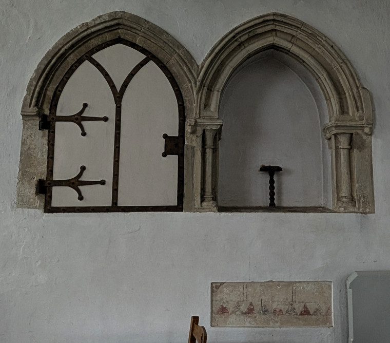 Tilty Church Piscina and Cupboard 17 June 2025 Copyright: William George