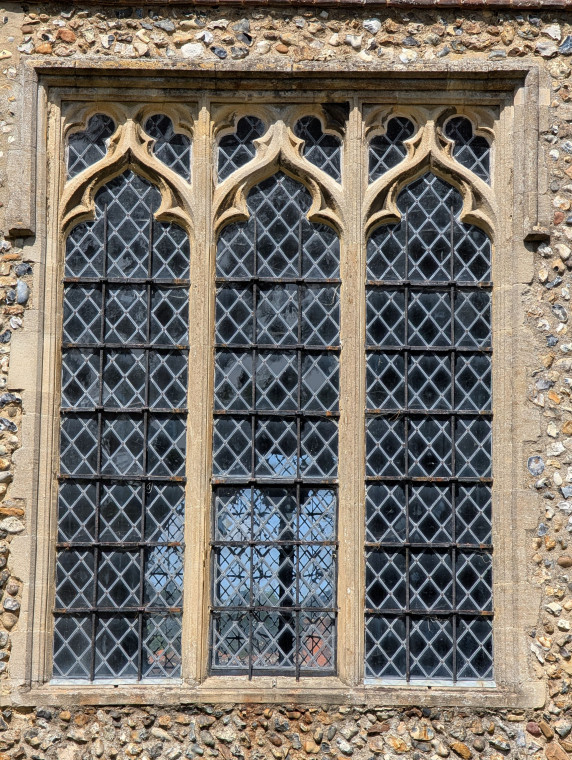 Castle Hedingham Church Three Light Window 8 August 2025 Copyright: William George