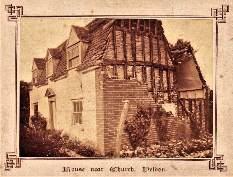 Peldon House near church 1884 Essex Earthquake Photograph Copyright: William George