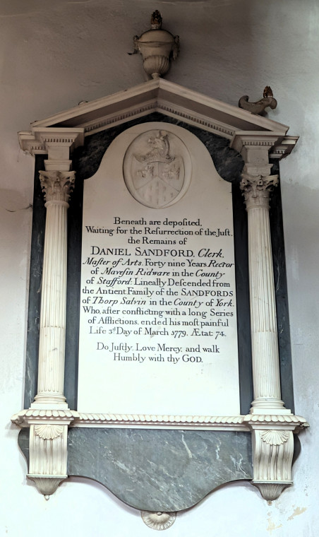 Castle Hedingham Church Sandford Monument 8 August 2025 Copyright: William George