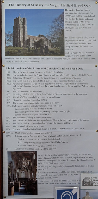 Hatfield Broad Oak Church Information Notice 27 June 2025 Copyright: William George