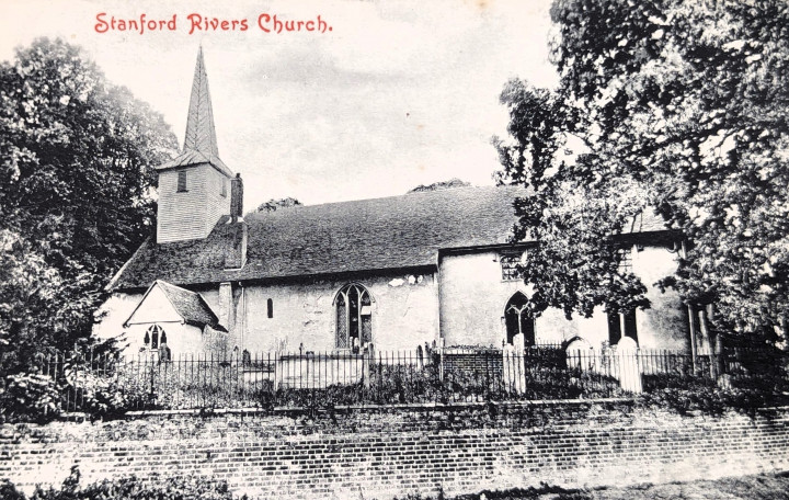 Stanford Rivers Church Post Card Copyright: William George