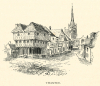 Thaxted Town Sketch Barrett 1892 