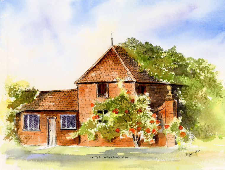 Little Wakering Hall Water Colour 1995 Copyright: Pat Frampton 29 May 1995