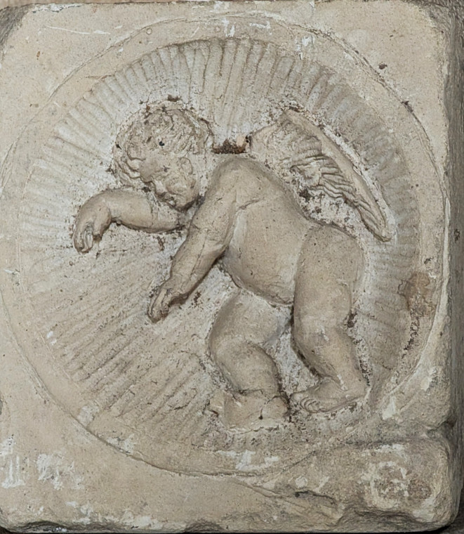 Castle Hedingham Church Monument Cherub 8 August 2025 Copyright: William George