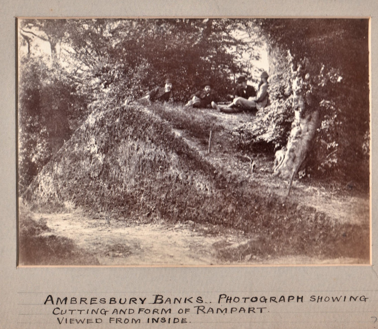 Ambresbury Banks Section 1881 Photograph Text Copyright: William George