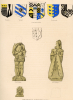 Margaretting Church Coat of Arms and Brasses Suckling 1845 