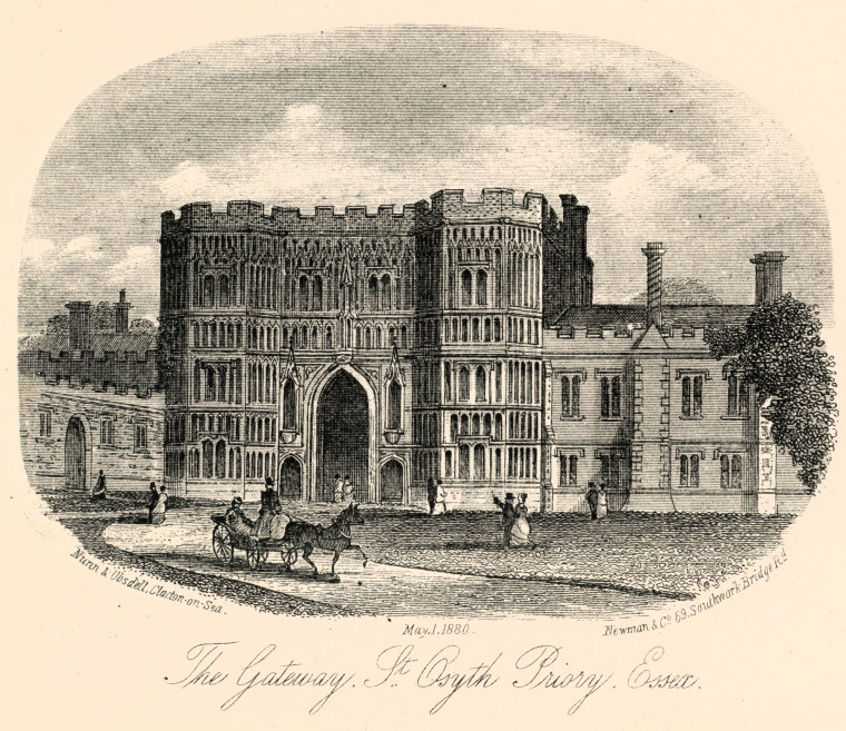 St Osyth Priory Gatehouse Nunn and Ubsdell Copyright: Nunn and Ubsdell 1880