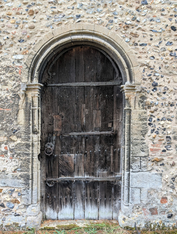 Castle Hedingham Church Norman Door 8 August 2025 Copyright: William George