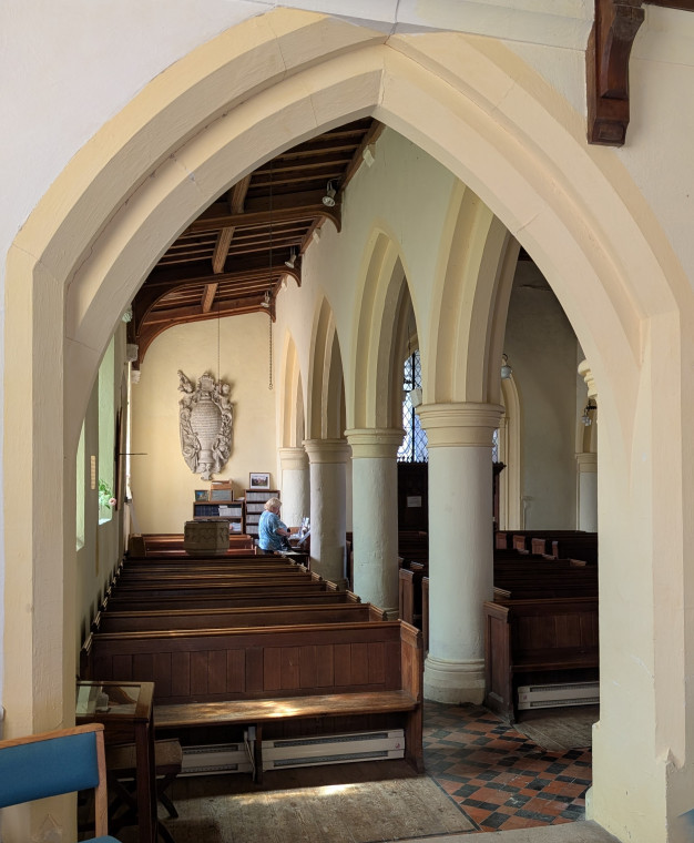 Matching Church South Aisle and Columns 9th August 2025 Copyright: William George