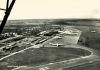 Southend Airport Black and White Post Card 