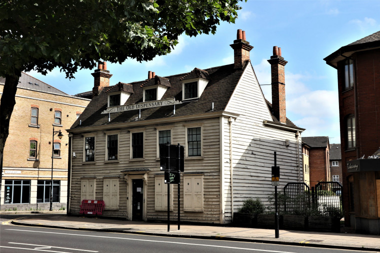 Old Dispensary Romford Road Stratford Webbs Photograph Copyright: William George