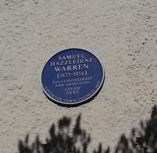 Former home of S.H. Warren (plaque) Copyright: Mike Howgate