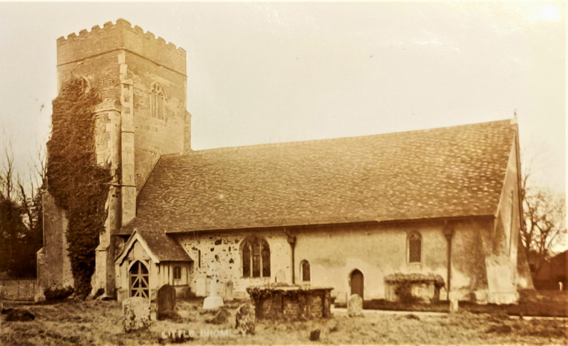 Little Bromley Church post card Copyright: William George