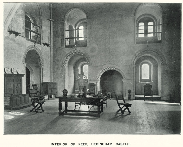 Hedingham Castle Keep Interior Florence Law 1898 Copyright: Florence Law Shalford Church 1898