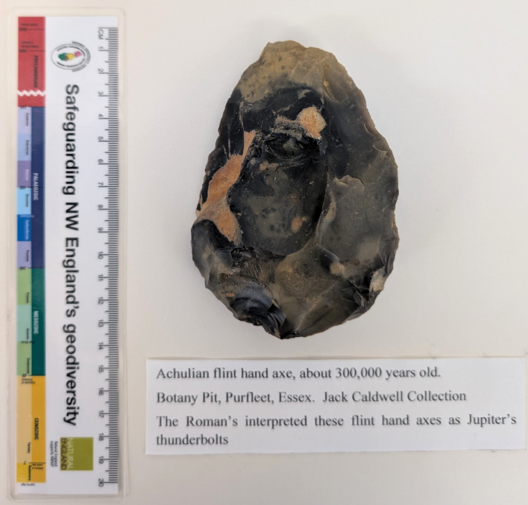 Purfleet Acheulian Flint Hand Axe 1 300 000 years old Copyright: Jack Caldwell Collection