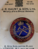 Geological Survey and Museum Centenary Badge 1935 with card 