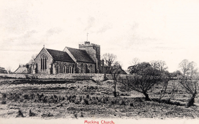 Mucking Church Post Card Copyright: William George