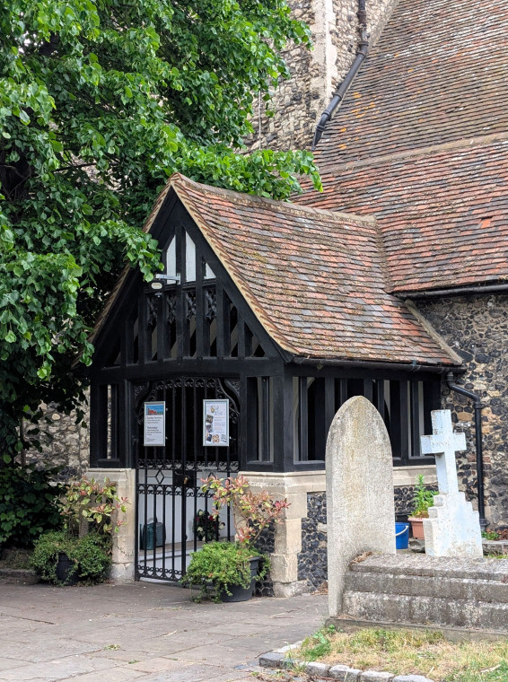 Rainham Church South Porch 22 May 2025 Copyright: William George