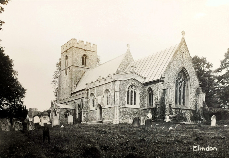 Elmdon Church Post Card Copyright: William George