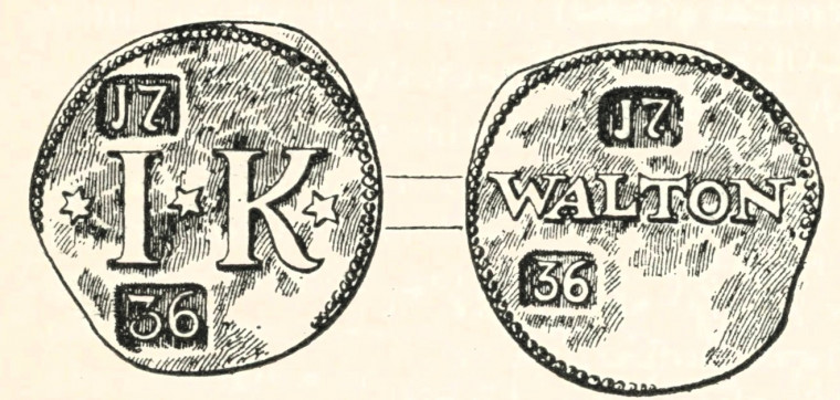 Walton Copperas Tokens John Kidby Copyright: Essex Review 1893