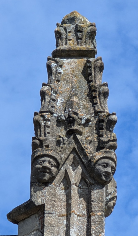 Hatfield Broad Oak Church Pinnacle with Heads 27 June 2025 Copyright: William George