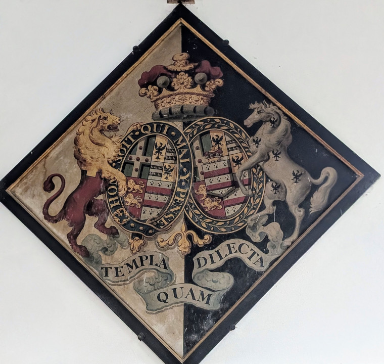 Gosfield Church Hatchment 21 March 2025 Copyright: William George