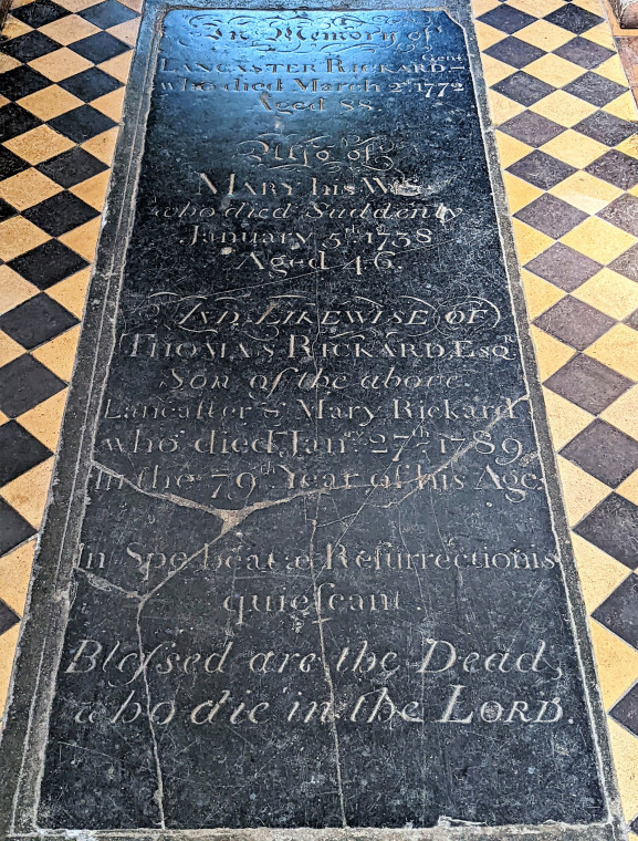 Wendend Ambo Church Rickard Ledger Stone 7 August 2022 Copyright: William George